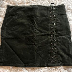 Forever 21 velvet tied skirt